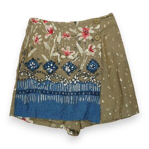 VINTAGE Tracy Evans Shorts Womens Size 5 Floral Pattern ~ Zipper & Button‎ Front